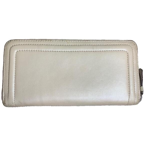 COACH Ivory Zip Around Wallet - Picture 2 of 9